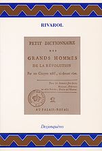 Download this eBook Petit Dictionnaire des grands hommes de la Révolution
