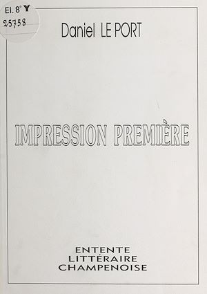 Téléchargez le livre :  Impression première