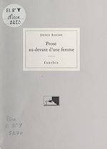 Télécharger le livre :  Prose au-devant d'une femme