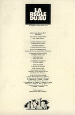 Télécharger le livre :  La règle du jeu n°03