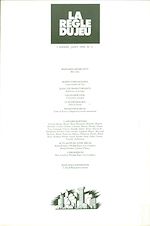 Download this eBook La règle du jeu n°06