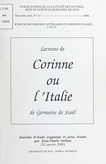 Télécharger le livre :  Lectures de Corinne ou l'Italie de Germaine de Staël