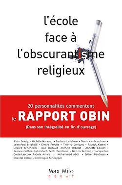 Télécharger le livre :  L'école face à l'obscurantisme religieux : le rapport Obin