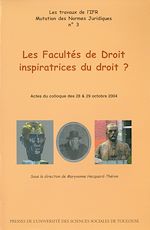 Download this eBook Les Facultés de Droit inspiratrices du droit ?