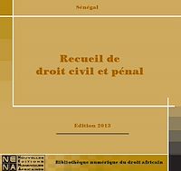 Télécharger le livre :  Sénégal - Droit civil et pénal