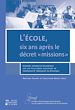 Télécharger le livre :  L'école, six ans après le décret « missions »