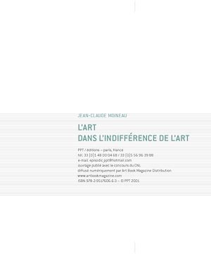 Téléchargez le livre :  L'Art dans l'indifférence de l'art