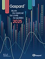 Télécharger le livre :  Bilan Gaspard 2025 du marché du livre au Québec