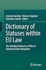 Télécharger le livre :  Dictionary of Statuses within EU Law