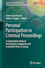 Télécharger le livre :  Personal Participation in Criminal Proceedings