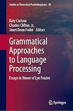 Télécharger le livre :  Grammatical Approaches to Language Processing
