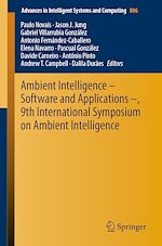Télécharger le livre :  Ambient Intelligence – Software and Applications –, 9th International Symposium on Ambient Intelligence