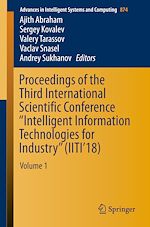 Télécharger le livre :  Proceedings of the Third International Scientific Conference “Intelligent Information Technologies for Industry” (IITI'18)