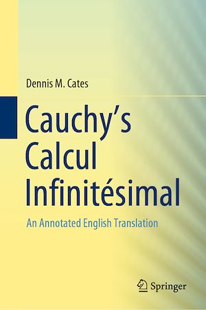 Téléchargez le livre :  Cauchy's Calcul Infinitésimal
