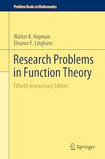 Télécharger le livre :  Research Problems in Function Theory