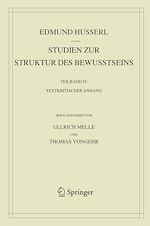 Télécharger le livre :  Studien zur Struktur des Bewusstseins