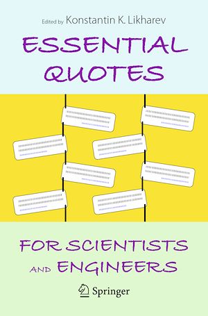 Téléchargez le livre :  Essential Quotes for Scientists and Engineers
