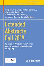 Télécharger le livre :  Extended Abstracts Fall 2019