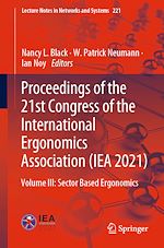 Télécharger le livre :  Proceedings of the 21st Congress of the International Ergonomics Association (IEA 2021)