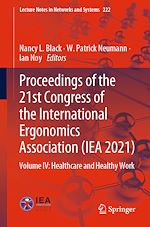 Télécharger le livre :  Proceedings of the 21st Congress of the International Ergonomics Association (IEA 2021)