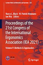 Télécharger le livre :  Proceedings of the 21st Congress of the International Ergonomics Association (IEA 2021)