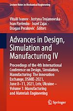 Télécharger le livre :  Advances in Design, Simulation and Manufacturing IV
