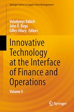 Télécharger le livre :  Innovative Technology at the Interface of Finance and Operations