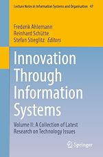 Télécharger le livre :  Innovation Through Information Systems