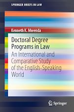 Télécharger le livre :  Doctoral Degree Programs in Law