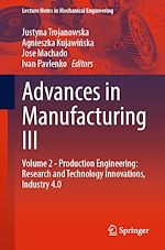 Télécharger le livre :  Advances in Manufacturing III