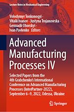 Télécharger le livre :  Advanced Manufacturing Processes IV