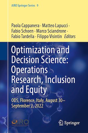 Téléchargez le livre :  Optimization and Decision Science: Operations Research, Inclusion and Equity