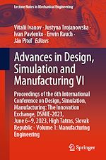 Télécharger le livre :  Advances in Design, Simulation and Manufacturing VI
