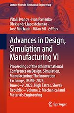 Télécharger le livre :  Advances in Design, Simulation and Manufacturing VI