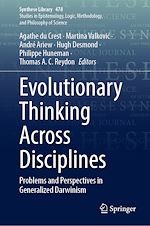 Télécharger le livre :  Evolutionary Thinking Across Disciplines