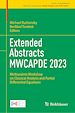 Télécharger le livre :  Extended Abstracts MWCAPDE 2023