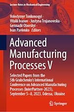 Télécharger le livre :  Advanced Manufacturing Processes V