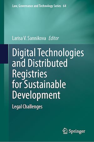 Téléchargez le livre :  Digital Technologies and Distributed Registries for Sustainable Development