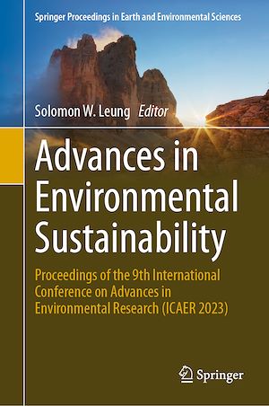 Téléchargez le livre :  Advances in Environmental Sustainability