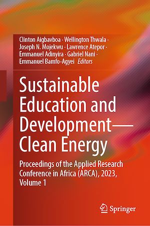 Téléchargez le livre :  Sustainable Education and Development—Clean Energy