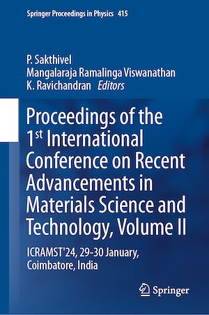 Téléchargez le livre :  Proceedings of the 1st International Conference on Recent Advancements in Materials Science and Technology, Volume II