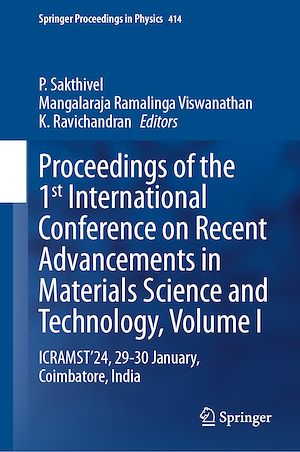 Téléchargez le livre :  Proceedings of the 1st International Conference on Recent Advancements in Materials Science and Technology, Volume I