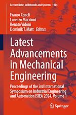 Télécharger le livre :  Latest Advancements in Mechanical Engineering