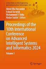 Télécharger le livre :  Proceedings of the 10th International Conference on Advanced Intelligent Systems and Informatics 2024
