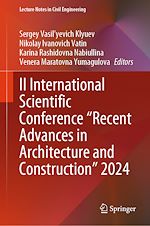 Télécharger le livre :  II International Scientific Conference "Recent Advances in Architecture and Construction" 2024