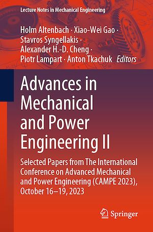 Téléchargez le livre :  Advances in Mechanical and Power Engineering II