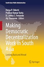 Télécharger le livre :  Making Democratic Decentralization Work in South Asia