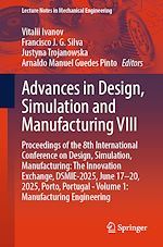 Télécharger le livre :  Advances in Design, Simulation and Manufacturing VIII