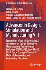 Télécharger le livre :  Advances in Design, Simulation and Manufacturing VIII