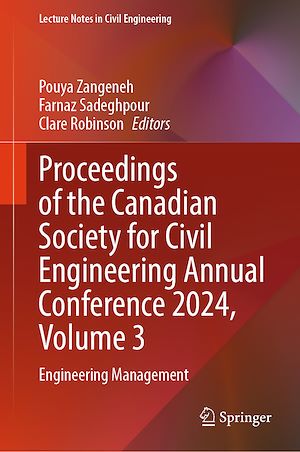 Téléchargez le livre :  Proceedings of the Canadian Society for Civil Engineering Annual Conference 2024, Volume 3